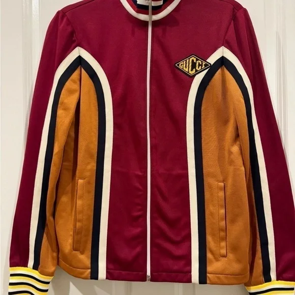 BNWT Gucci Burgundy Track Jacket small RARE - Picture 3 of 7